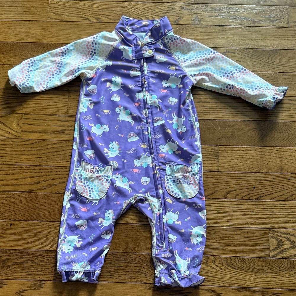 UV Skinz Purple Unicorn Swimsuit